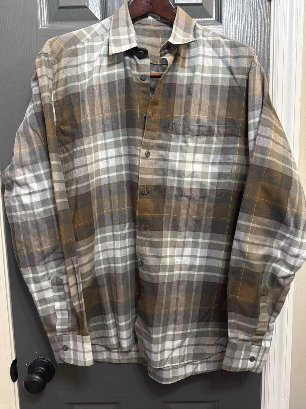 Haupt Euro-Chic Men's Heritage Preppy Luxury Fall Style Plaid Button-Down Shirt